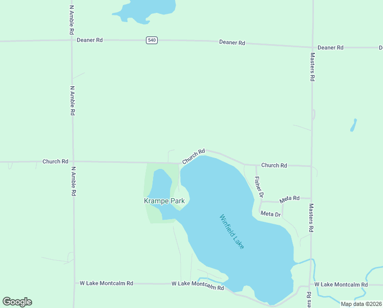 map of restaurants, bars, coffee shops, grocery stores, and more near 14500 Church Road in Howard City