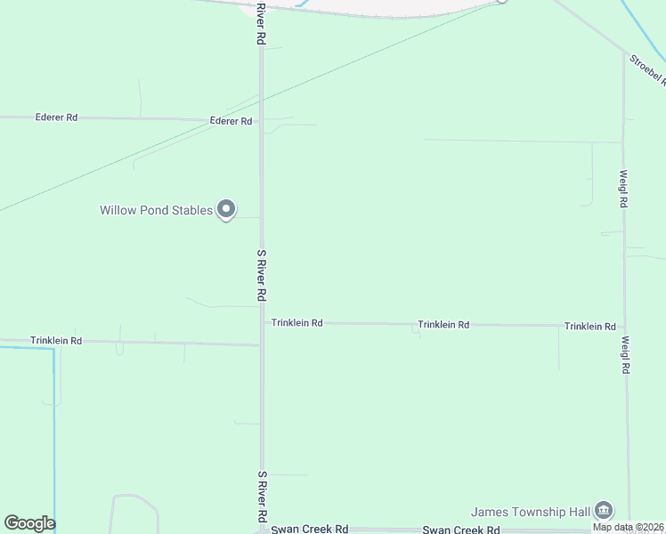 map of restaurants, bars, coffee shops, grocery stores, and more near 6868 Trinklein Road in Saginaw