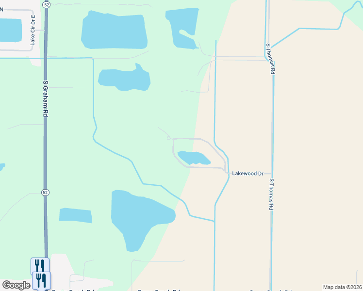 map of restaurants, bars, coffee shops, grocery stores, and more near 10363 Lakewood Drive in Saginaw