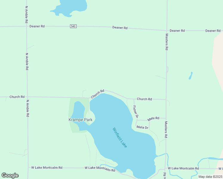 map of restaurants, bars, coffee shops, grocery stores, and more near 14362 Church Road in Howard City