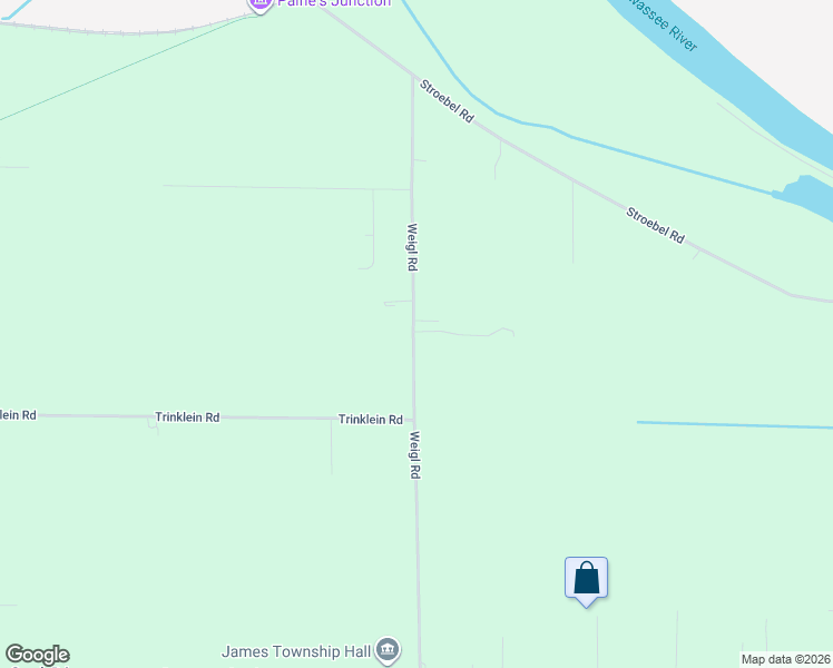 map of restaurants, bars, coffee shops, grocery stores, and more near 2367 Weigl Road in Saginaw