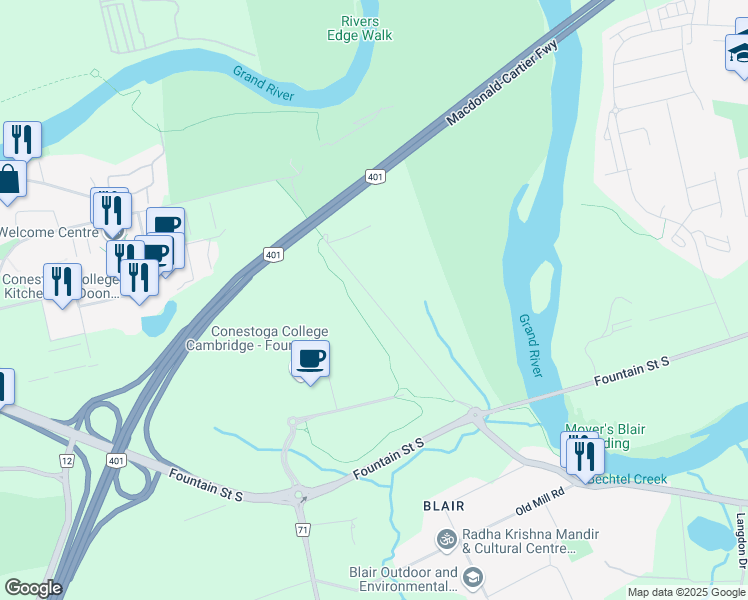 map of restaurants, bars, coffee shops, grocery stores, and more near 186 Morningside Drive in Cambridge