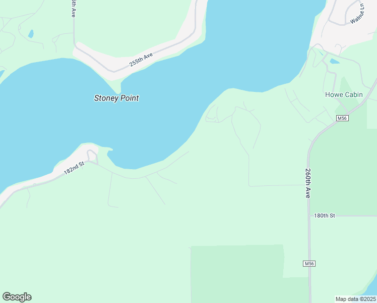 map of restaurants, bars, coffee shops, grocery stores, and more near 25598 182nd St in Spirit Lake