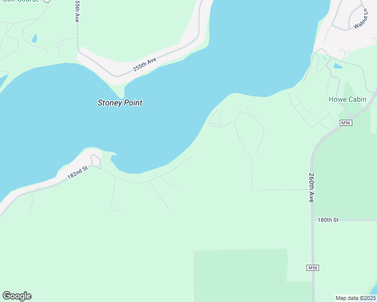 map of restaurants, bars, coffee shops, grocery stores, and more near 25598 182nd Street in Spirit Lake