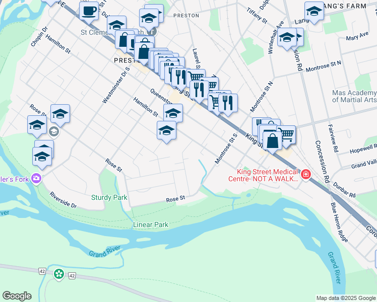 map of restaurants, bars, coffee shops, grocery stores, and more near 89 Beck Street in Cambridge