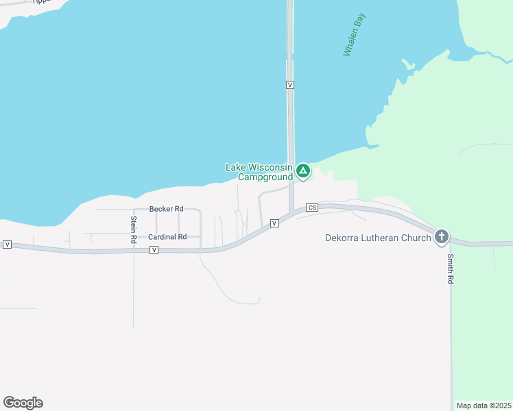 map of restaurants, bars, coffee shops, grocery stores, and more near N3121 County Road V in Poynette