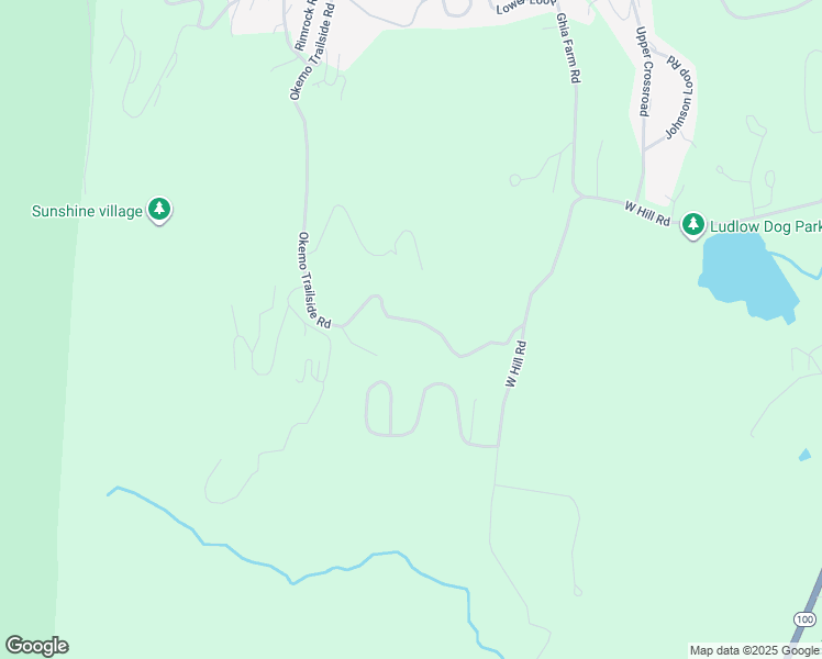 map of restaurants, bars, coffee shops, grocery stores, and more near 131 Trailside Road in Ludlow
