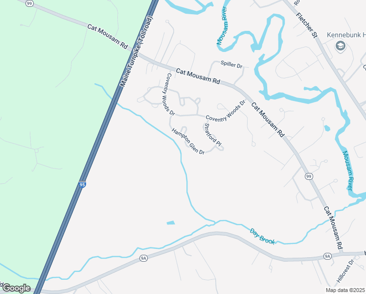 map of restaurants, bars, coffee shops, grocery stores, and more near 11 Cambridge Court in Kennebunk