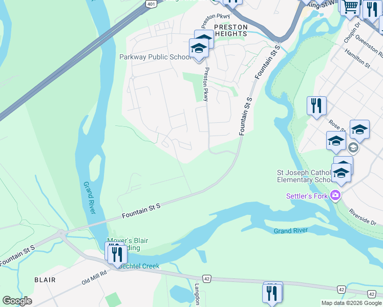map of restaurants, bars, coffee shops, grocery stores, and more near 755 Linden Drive in Cambridge