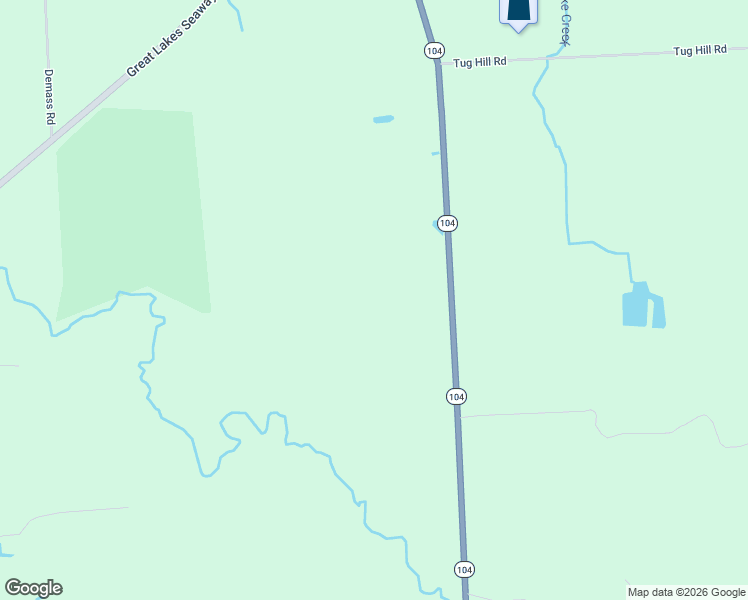 map of restaurants, bars, coffee shops, grocery stores, and more near 8014 New York 104 in Oswego