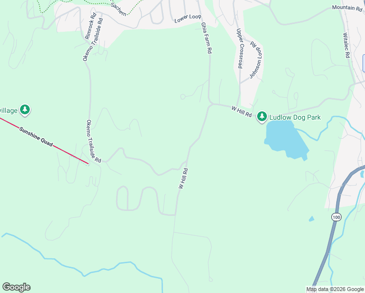 map of restaurants, bars, coffee shops, grocery stores, and more near 490 West Hill Road in Windsor County