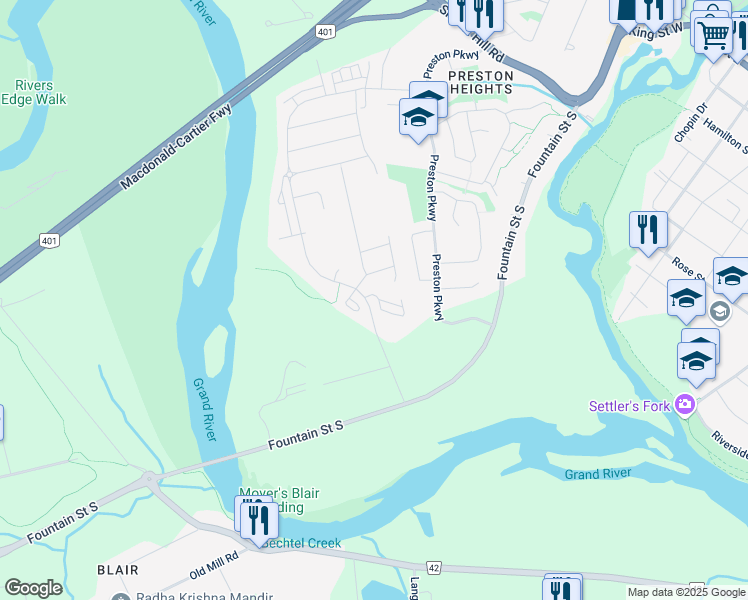 map of restaurants, bars, coffee shops, grocery stores, and more near in Cambridge
