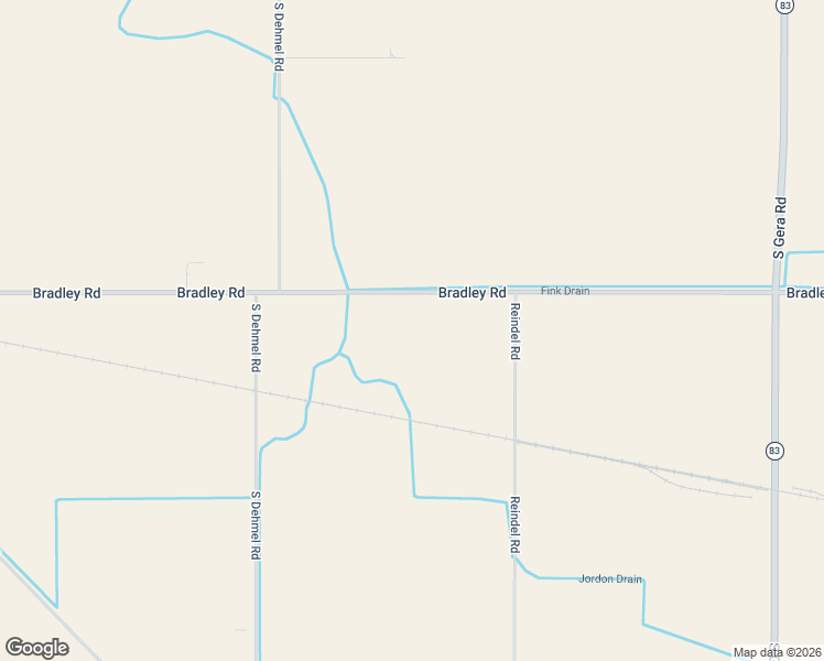 map of restaurants, bars, coffee shops, grocery stores, and more near 10300 Bradley Road in Frankenmuth