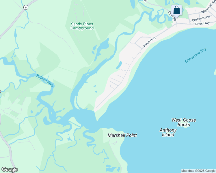 map of restaurants, bars, coffee shops, grocery stores, and more near 22 Waterside Lane in Kennebunkport