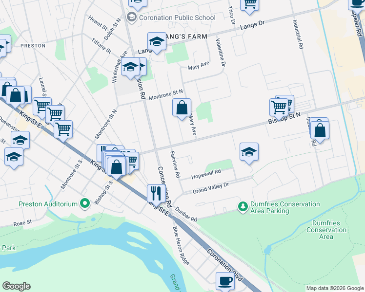 map of restaurants, bars, coffee shops, grocery stores, and more near in Cambridge