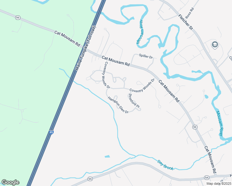map of restaurants, bars, coffee shops, grocery stores, and more near 16 Winchester Court in Kennebunk