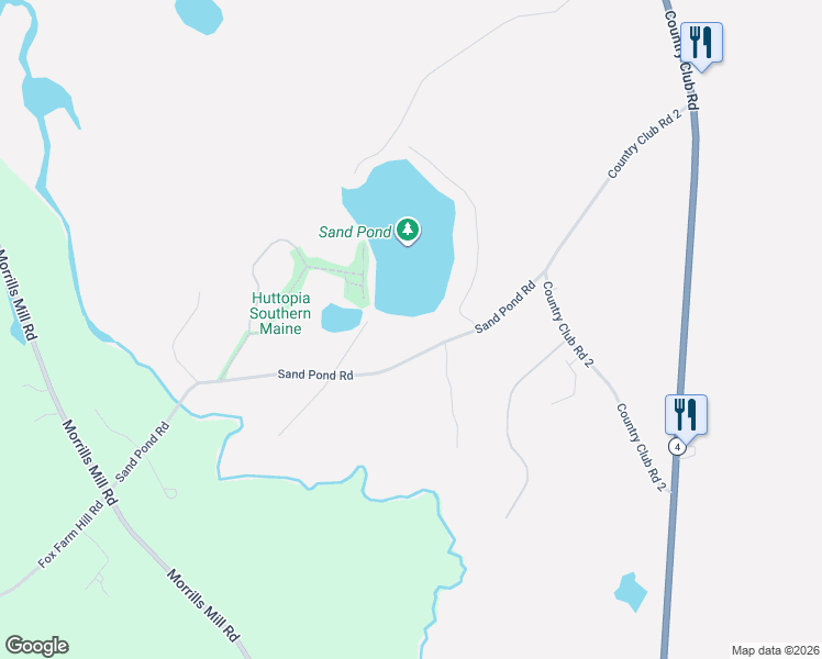 map of restaurants, bars, coffee shops, grocery stores, and more near 65 Sand Pond Road in North Berwick