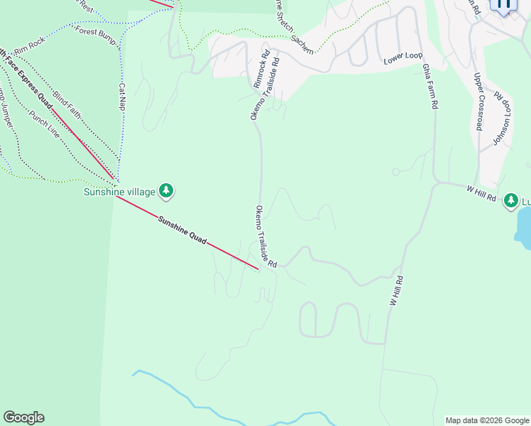 map of restaurants, bars, coffee shops, grocery stores, and more near 3 Timber Creek Road in Windsor County