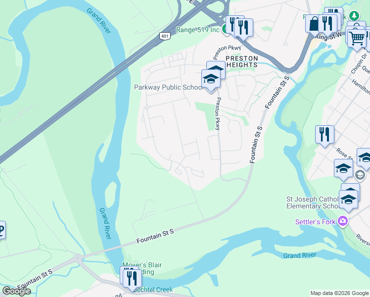 map of restaurants, bars, coffee shops, grocery stores, and more near 200 Limerick Road in Cambridge