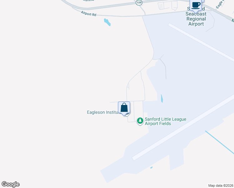 map of restaurants, bars, coffee shops, grocery stores, and more near 1 Rubb Lane in Sanford