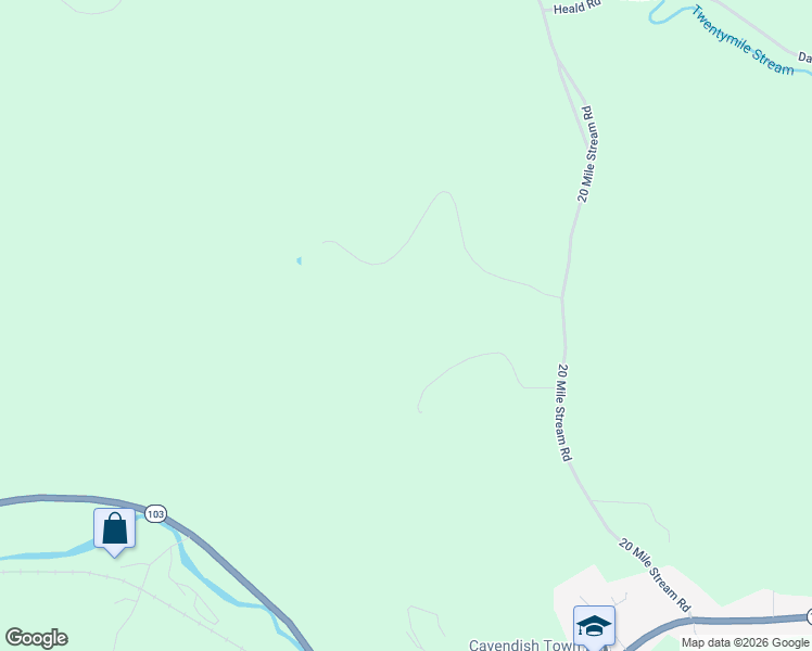 map of restaurants, bars, coffee shops, grocery stores, and more near 137 Quarry Road in Cavendish