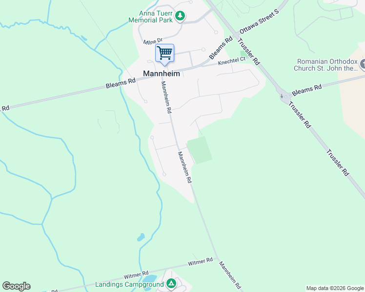 map of restaurants, bars, coffee shops, grocery stores, and more near 1471 Mannheim Road in Petersburg