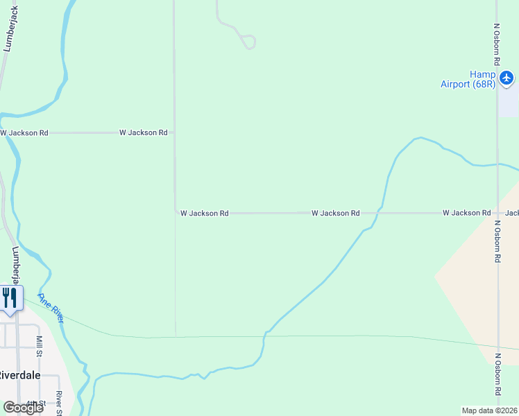 map of restaurants, bars, coffee shops, grocery stores, and more near 10444 West Jackson Road in Riverdale