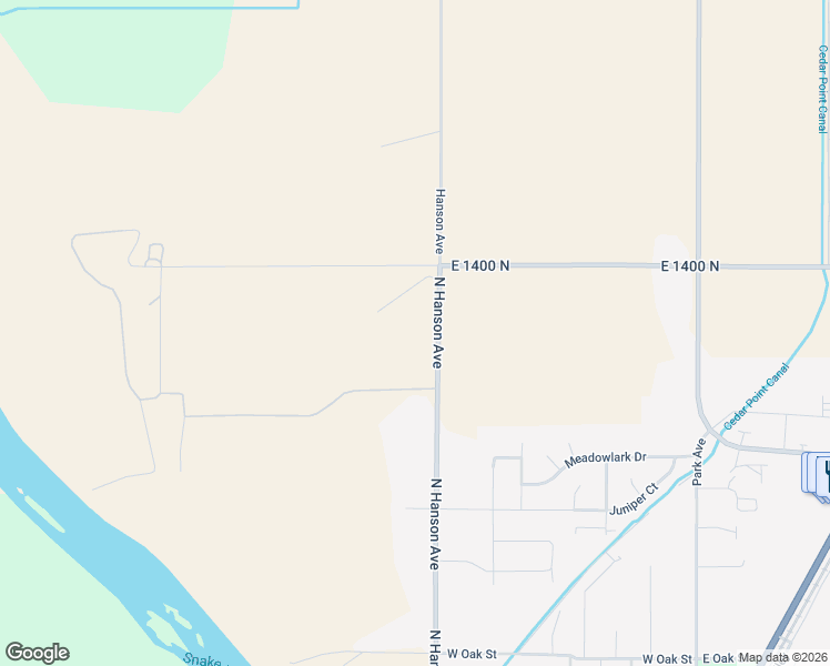 map of restaurants, bars, coffee shops, grocery stores, and more near 1386 North 750 East in Shelley