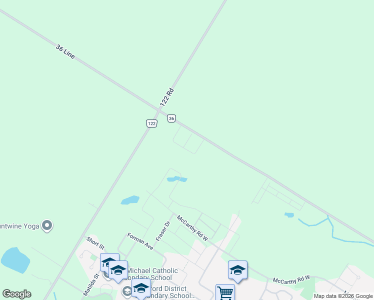 map of restaurants, bars, coffee shops, grocery stores, and more near 127 Kastner Street in Stratford