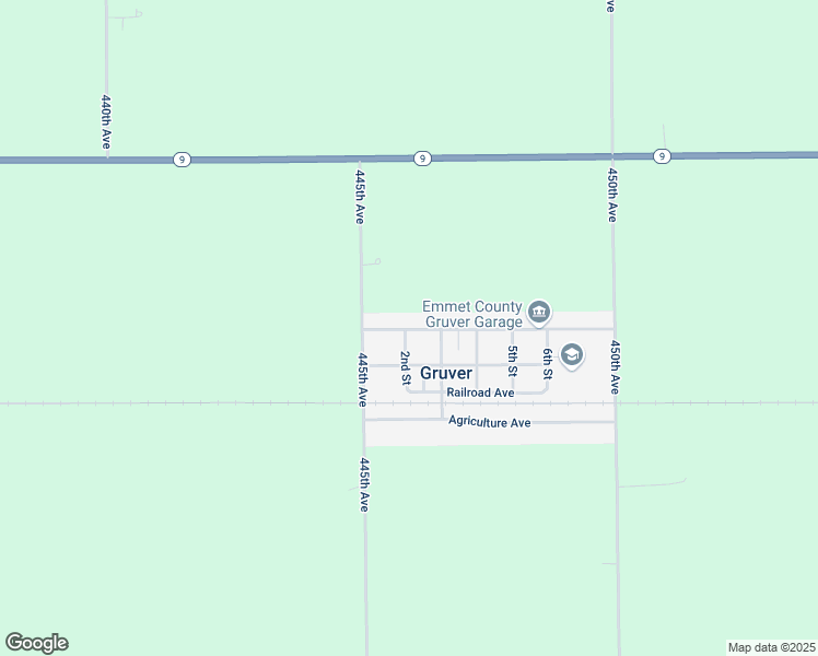 map of restaurants, bars, coffee shops, grocery stores, and more near 106-198 2nd Avenue in Gruver