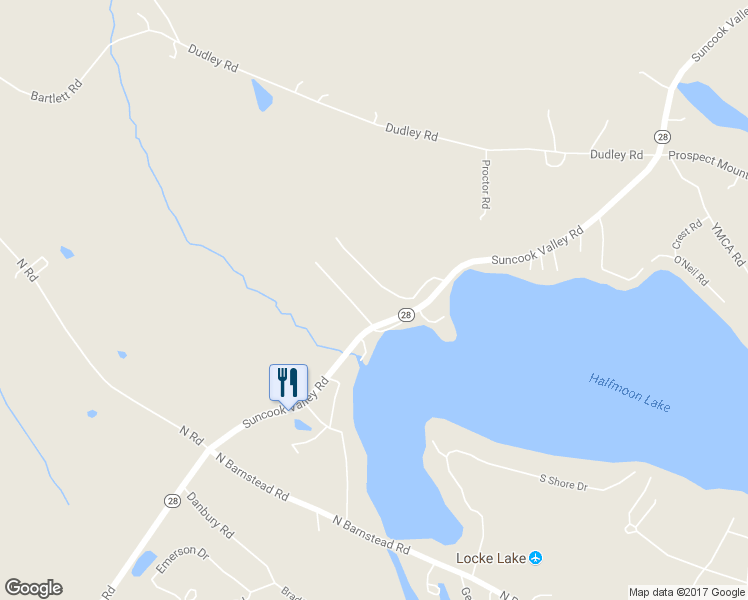 map of restaurants, bars, coffee shops, grocery stores, and more near 1426 Suncook Valley Road in Barnstead