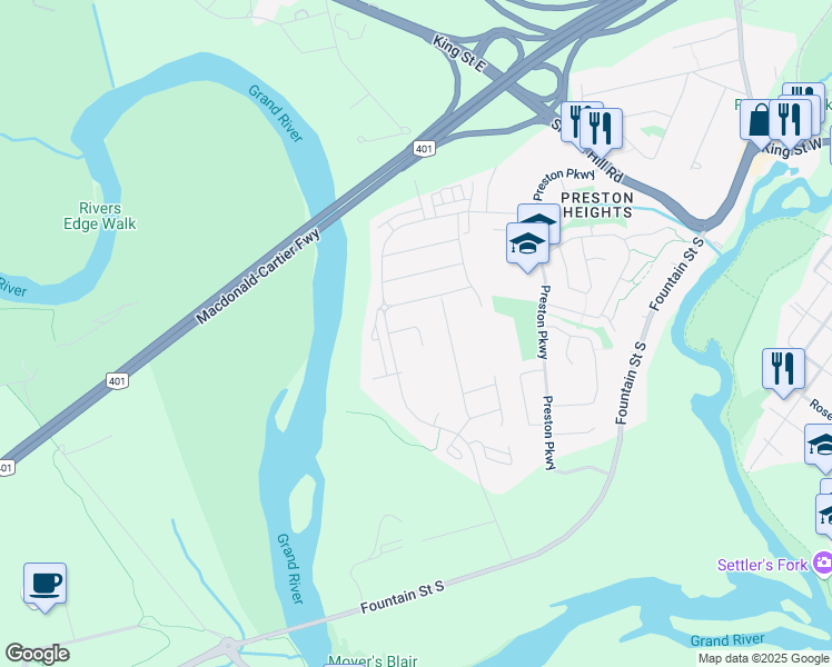 map of restaurants, bars, coffee shops, grocery stores, and more near 285 Limerick Road in Cambridge
