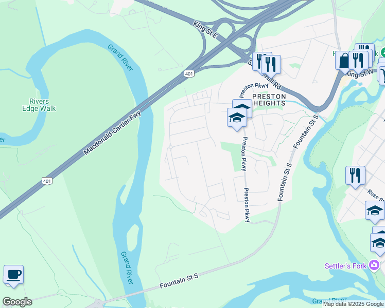 map of restaurants, bars, coffee shops, grocery stores, and more near 285 Limerick Road in Cambridge