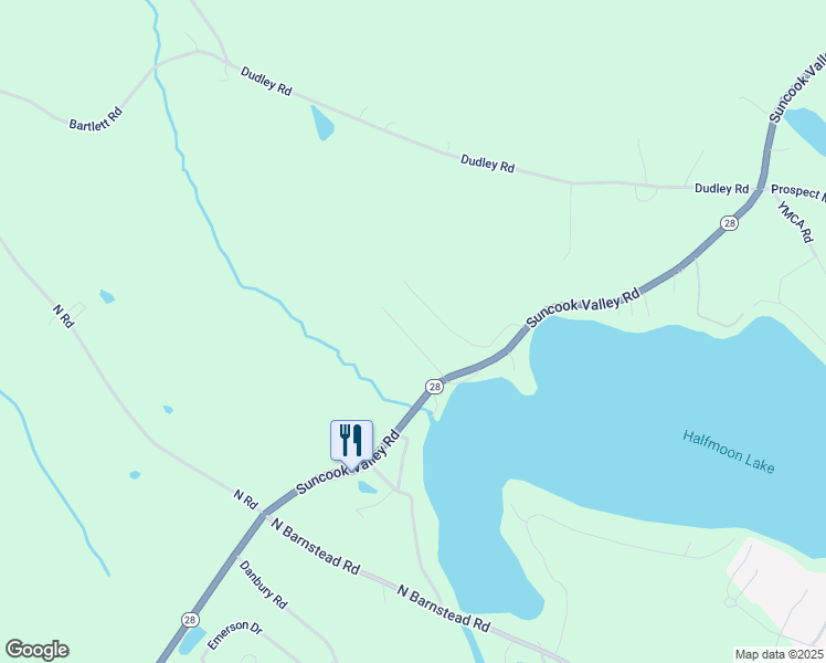 map of restaurants, bars, coffee shops, grocery stores, and more near 1426 Suncook Valley Road in Barnstead