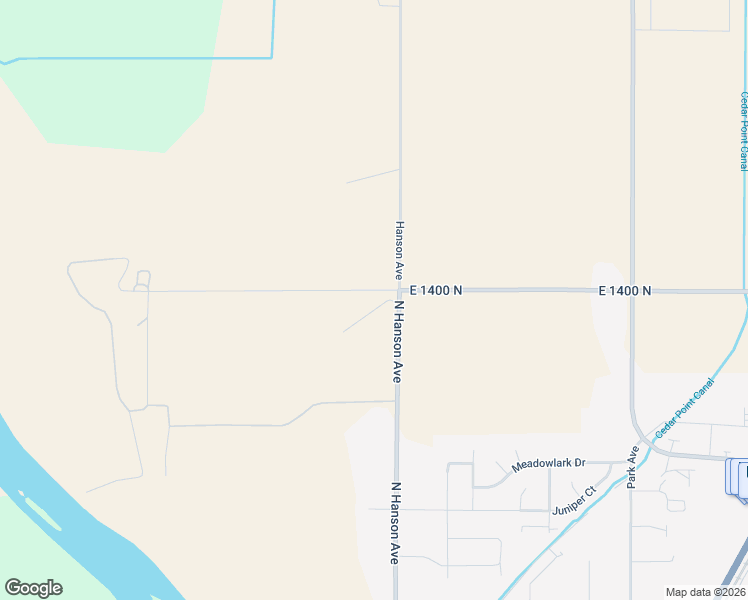 map of restaurants, bars, coffee shops, grocery stores, and more near 1386 North 750 East in Shelley