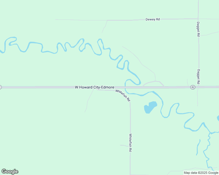 map of restaurants, bars, coffee shops, grocery stores, and more near 22013 Michigan 82 in Howard City