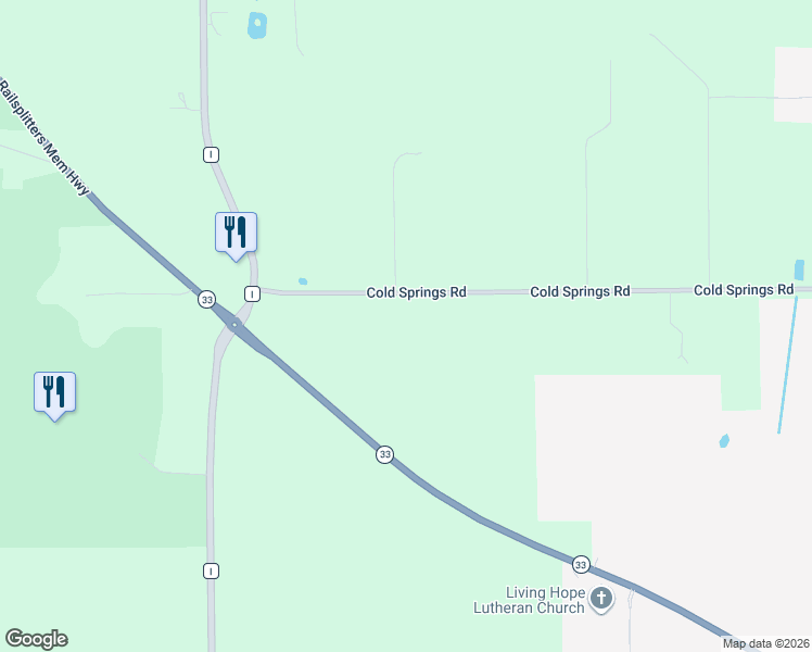map of restaurants, bars, coffee shops, grocery stores, and more near 2131 Cold Springs Road in Saukville
