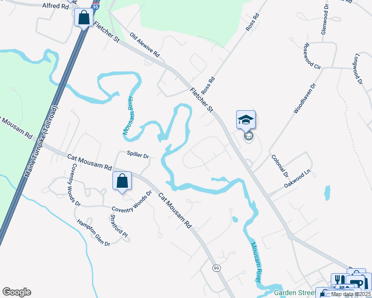 map of restaurants, bars, coffee shops, grocery stores, and more near 15 Intervale Road in Kennebunk