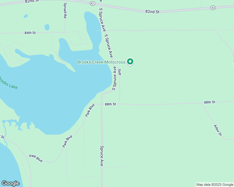 map of restaurants, bars, coffee shops, grocery stores, and more near 8726 Spruce Avenue in Newaygo