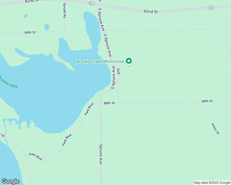 map of restaurants, bars, coffee shops, grocery stores, and more near 8726 Spruce Avenue in Newaygo
