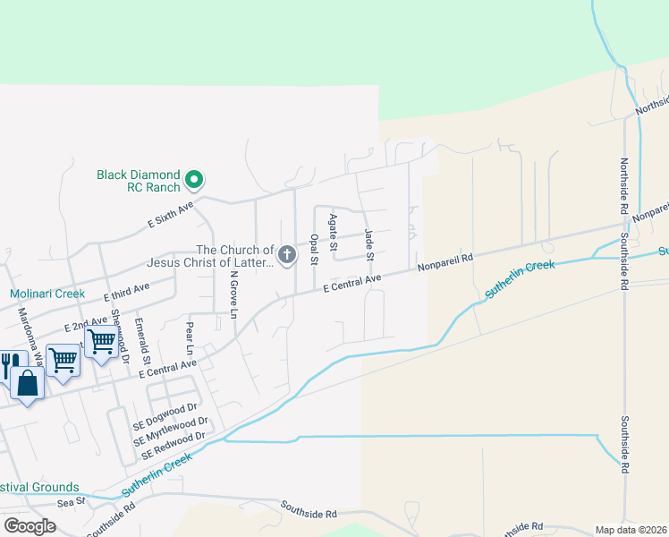 map of restaurants, bars, coffee shops, grocery stores, and more near 1708 Jasper Avenue in Sutherlin