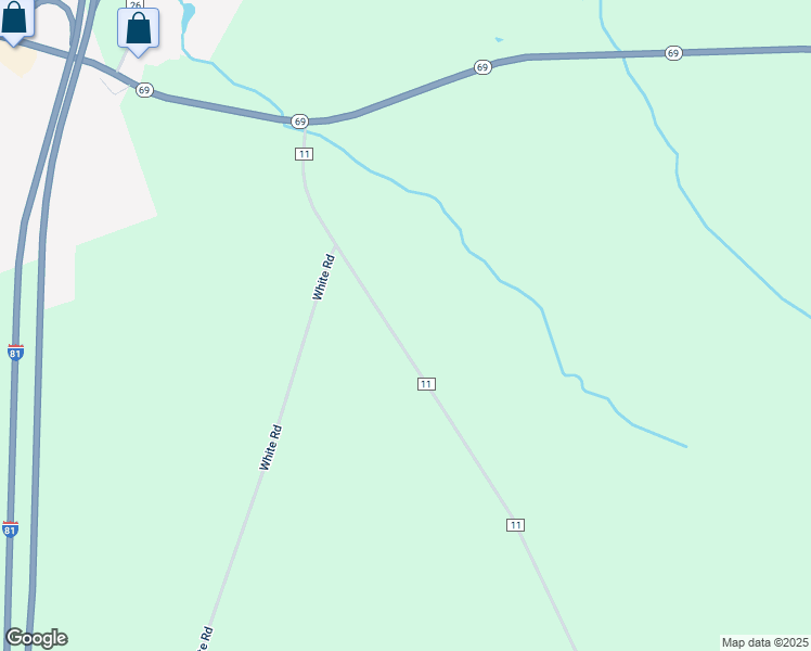 map of restaurants, bars, coffee shops, grocery stores, and more near 2010 County Route 11 in Parish