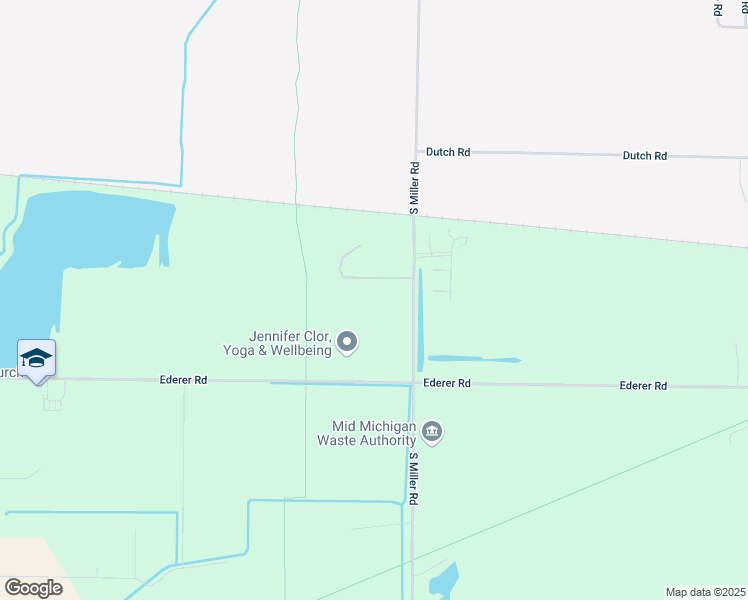map of restaurants, bars, coffee shops, grocery stores, and more near 8000 Ederer Road in Saginaw