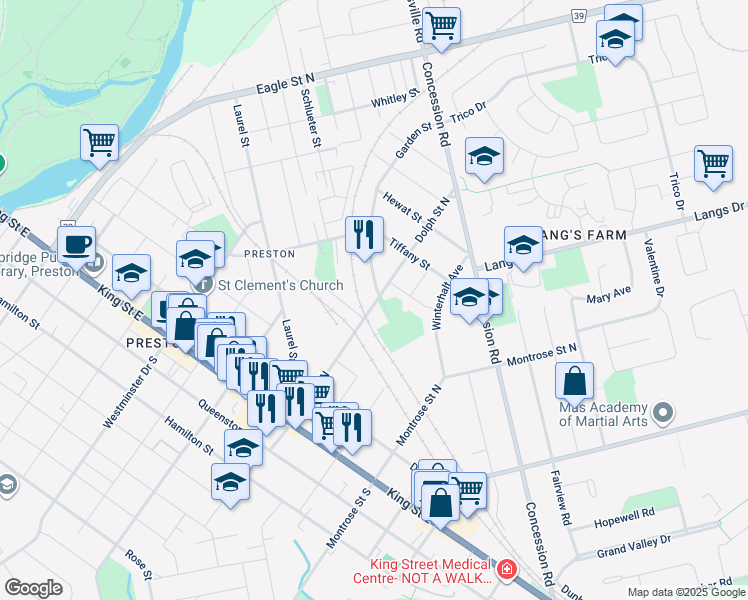 map of restaurants, bars, coffee shops, grocery stores, and more near 290 Garden Street in Cambridge