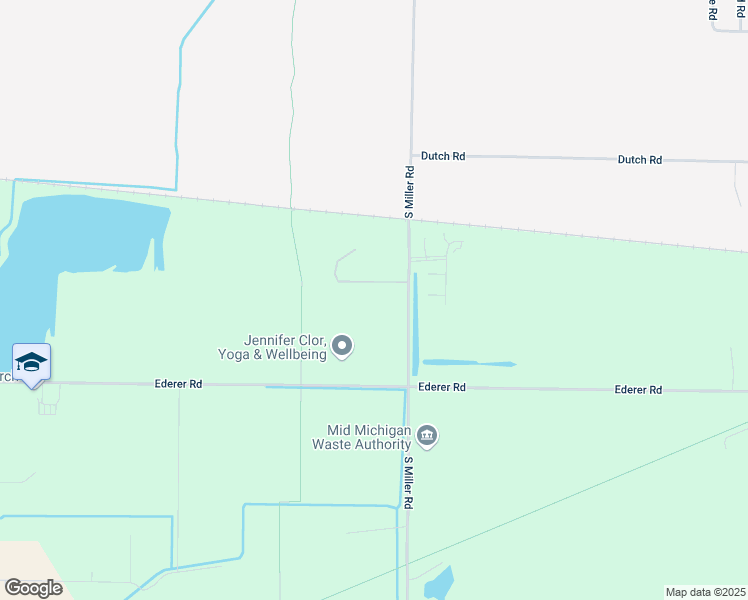 map of restaurants, bars, coffee shops, grocery stores, and more near 8000 Ederer Road in Saginaw
