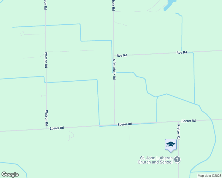 map of restaurants, bars, coffee shops, grocery stores, and more near 1730 South Raucholz Road in Hemlock
