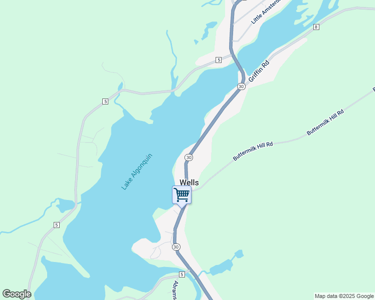 map of restaurants, bars, coffee shops, grocery stores, and more near 1403A New York 30 in Wells