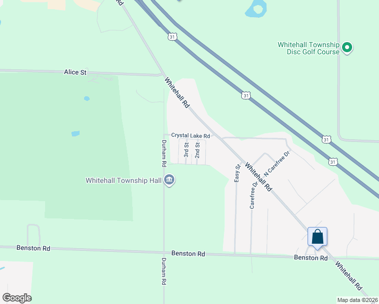 map of restaurants, bars, coffee shops, grocery stores, and more near 4th Street in Whitehall