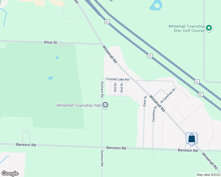 map of restaurants, bars, coffee shops, grocery stores, and more near 4th Street in Whitehall