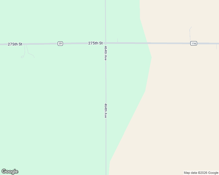 map of restaurants, bars, coffee shops, grocery stores, and more near 27534 464th Avenue in Lennox